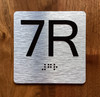 7R Elevator Jamb Plate Safety Sign