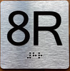 8R Elevator Jamb Plate Sign