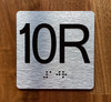 10R Elevator Jamb Plate Safety Sign