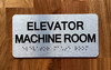 Elevator Machine Room Ada Sign