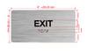Exit With Sign with Raised Letters Hpd Sign