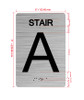 Stair A Sign With Sign with Raised Letters Hpd Sign