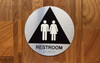 Restroom With Sign with Raised Letters Compliance Sign
