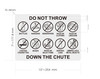 do-not-throw-down-the-chute-7-x-10-silver-wall-sign.jpg