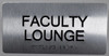 Faculty Lounge  -Tactile Touch Braille