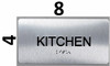 Kitchen  -Tactile Touch Braille  Back