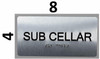 SUB Cellar Floor Number  -Tactile Touch Braille