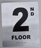 ADA 2ND Floor Sign-Tactile Signs