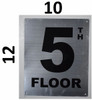 Sign 5TH Floor - Floor Number -