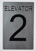 Elevator 4  Signage  - Tactile Touch Braille  Signage