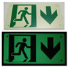 RUNNING MAN DOWN ARROW  Signage -