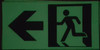 RUNNING MAN DOWN LEFT ARROW EXIT