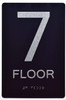 Floor Number Sign -7TH Floor Sign,