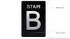 Sign Stair b  -Stair Number