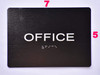 Office Door  -Black,