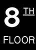 DOB Floor number  Signage - one 1 Engraved Plastic-