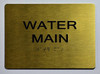 Water Main  Sign