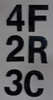 Sign 1 PCS - Apartment Number /Mailbox Number , Door Number . Letter J