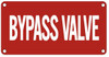 Bypass Valve Sign