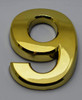 Apartment Number Sign/Mailbox Number Sign, Door Number Sign. Number 9 ,3D,