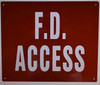Sign FD Access  FED,,  10x12