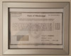 Business License Certificate Frame state of Mississippi -Frame