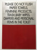 Sign Toilet  (7x10 inch, -, with Double Sided Tape !)-
