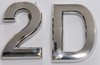 Apartment Number 2D  Signage/Mailbox Number  Signage, Door Number  Signage. - The Maple line
