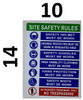 Sign PPE  - Site safety rule  .