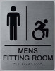 MEN’S FITTING ROOM ACCESSIBLE WITH SYMBOL  Signage ADA