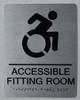 ADA ACCESSIBLE FITTING ROOM SIGN