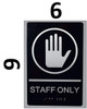 Sign ADA STAFF ONLY