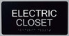 ELECTRIC CLOSET  .Tactile Touch Braille