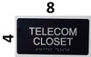 Sign TELECOM CLOSET  ada