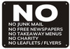 No Junk Mail -black