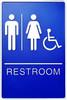 Sign ADA Unisex Bathroom Restroom .