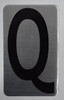 Sign House Number Letter Sigpartment Number Letter - Letter Q