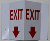 EXIT Arrow Down 3D Projection Sign/EXIT Arrow Down Hallway Sign