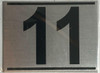 APARTMENT NUMBER ELEVEN (11)  Signage