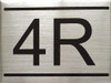 APARTMENT NUMBER  Signage -4R