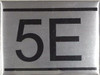 APARTMENT NUMBER SIGN -5E