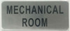 MECHANICAL ROOM SIGN - BRUSHED