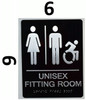 Sign Unisex Fitting Room
