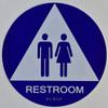 Unisex Restroom CA 128-ADA Sign