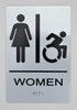 WOMEN ACCESSIBLE RESTROOM  Signage