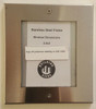 Elevator certificate frame stainless steel