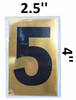 FD Sign Apartment number sign 5   ,  SIGNS