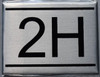 HPD Sign APARTMENT NUMBER Sign - 2H