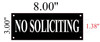 HPD SIGN NO SOLICITING T BLACK