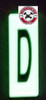 FD Sign PHOTOLUMINESCENT DOOR NUMBER D SIGN HEAVY DUTY